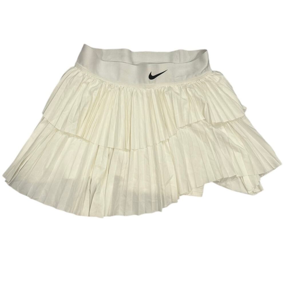 Nike Dri-FIT Pleated Tennis Skort Womens S White DA4726-100 Built In Shorts